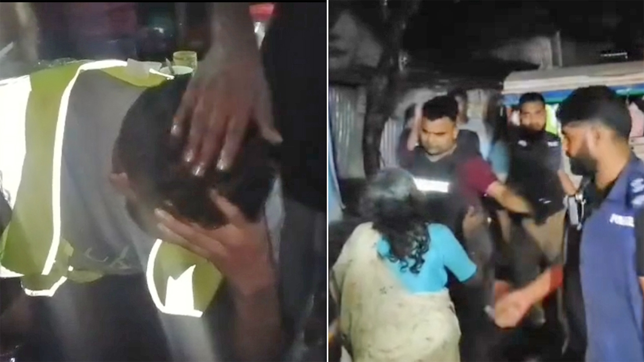 তাহিরপুরে মাদকবিরোধী অভিযানে পুলিশের উপর হামলা