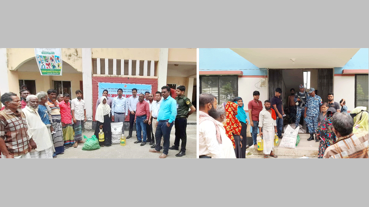 জেলেদের মাঝে খাদ্য সহায়তা প্রদান