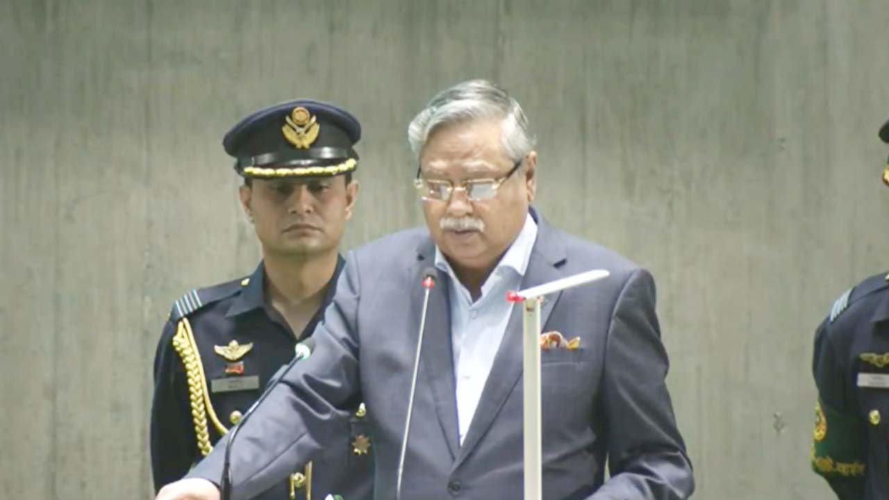 সংসদ অধিবেশনের ভাষণে রাষ্ট্রপতি মো: সাহাবুদ্দিন