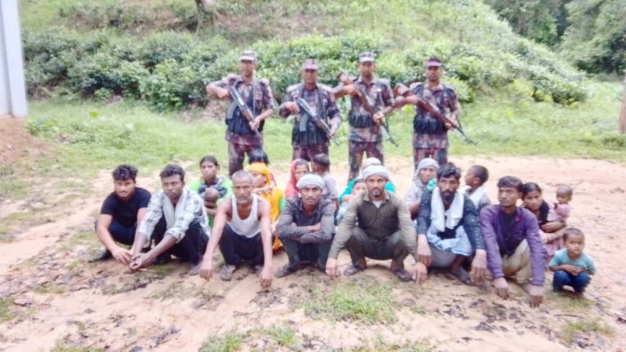 কমলগঞ্জ সীমান্ত দিয়ে নারী-শিশুসহ ২১ জনকে পুশ ইন