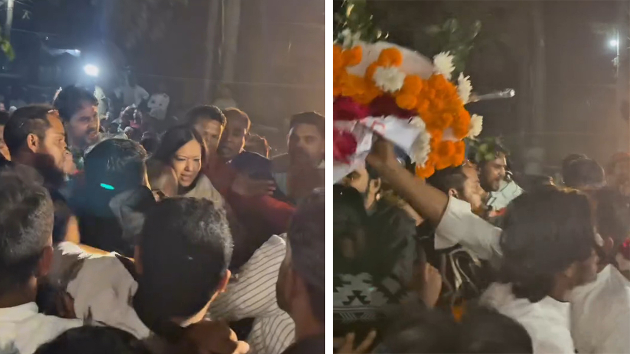 শহীদ মিনারে রুমিন ফারহানাকে শ্রদ্ধা নিবেদনে বাধা দেয়া হয়