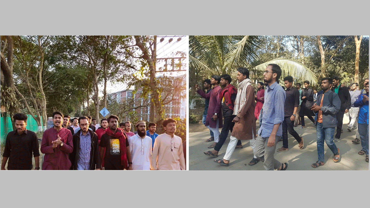 শাকসু নির্বাচনের দাবিতে ফের উত্তাল শাবিপ্রবি