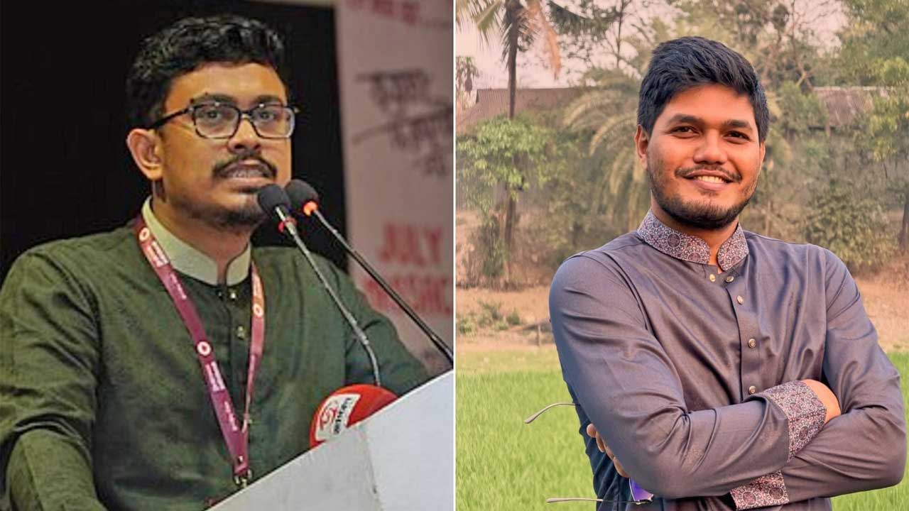 ডাকসুর ভিপি সাদিক কায়েম ও ছাত্রদল নেতা আবিদুল ইসলাম