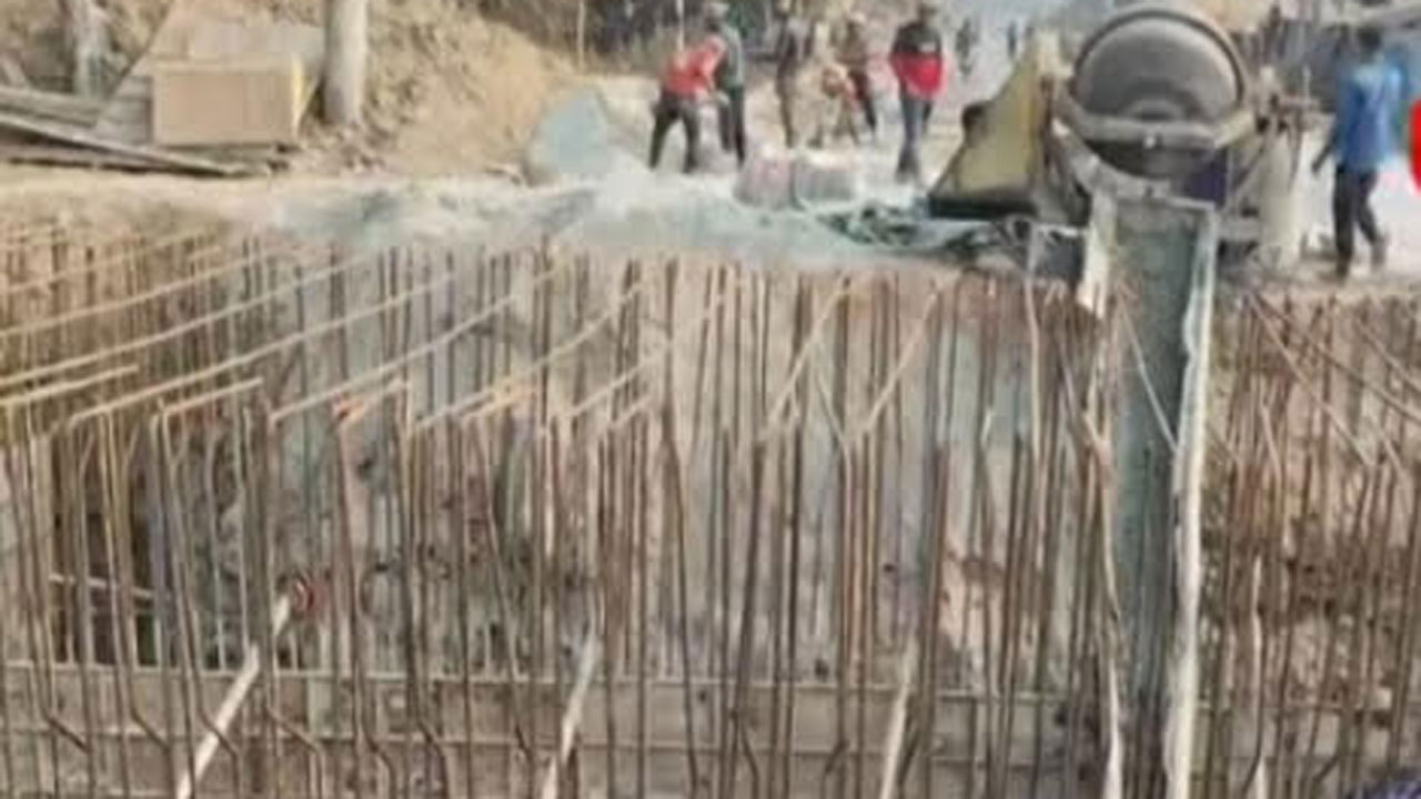 নির্মাণাধীন কালভার্ট