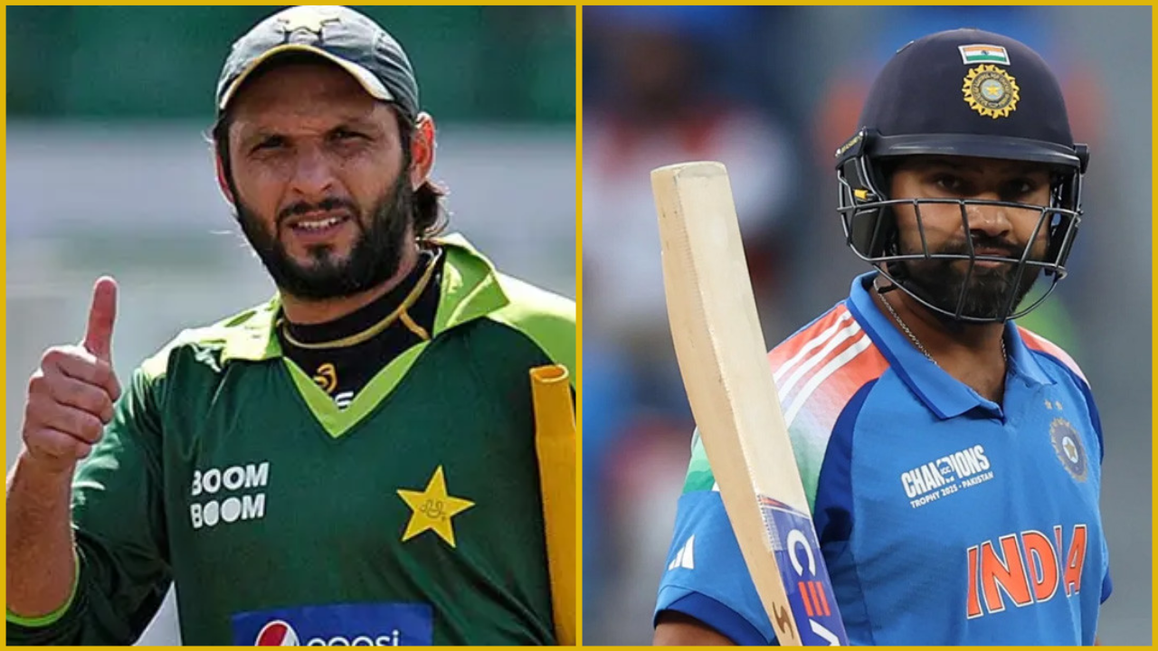 শহিদ আফ্রিদি ও রোহিত শর্মা