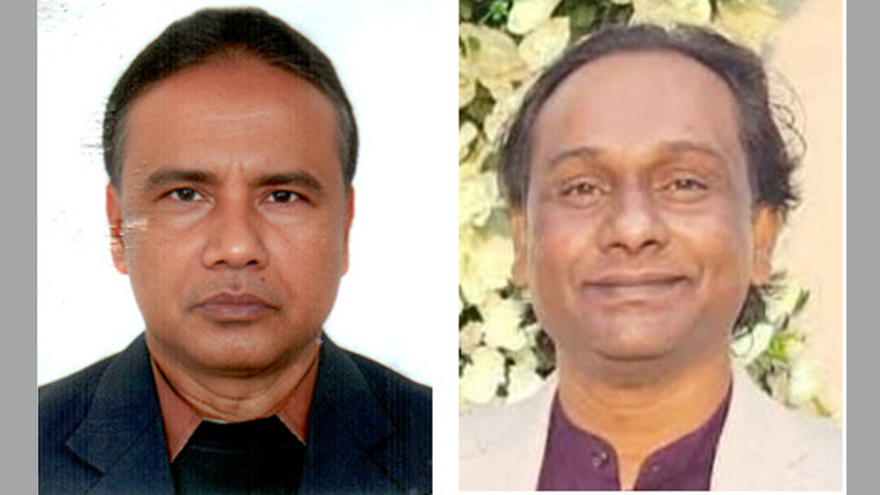 শাহীন চৌধুরী (বাঁয়ে) ও মাছুম বিল্লাহ