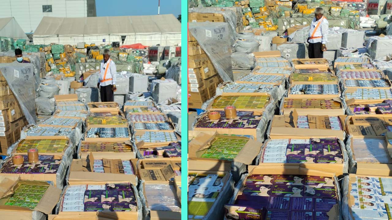 শাহজালালে কার্গোতে তিন কোটি টাকার নিষিদ্ধ পণ্য জব্দ করা হয়েছে