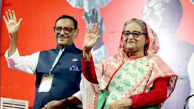 ওবায়দুল কাদের ও শেখ হাসিনা