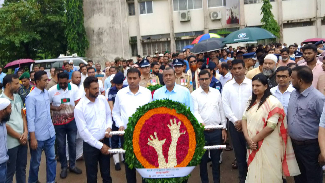 সুনামগঞ্জে ঐতিহাসিক জুলাই গণঅভ্যুত্থান দিবস পালিত
