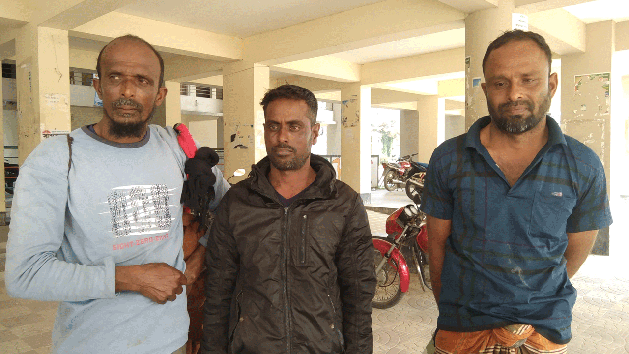 মুক্তিপণের বিনিময়ে ছাড়া পাওয়া তিন জেলে