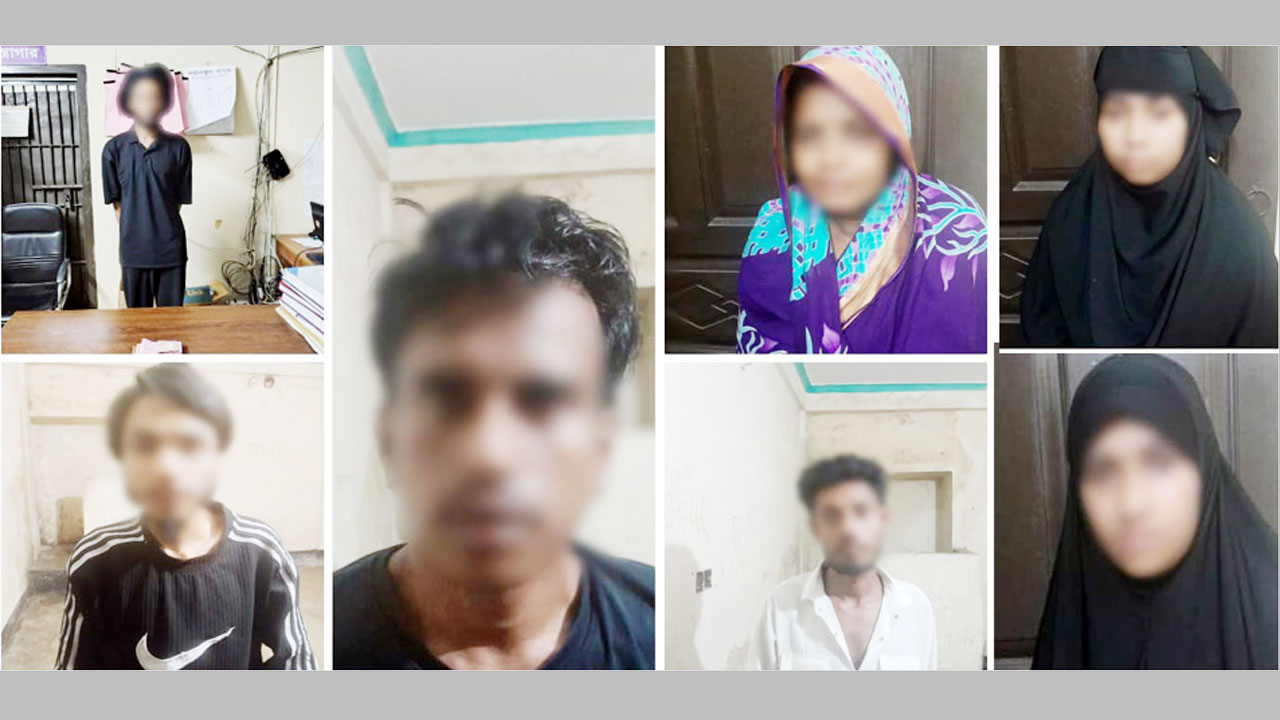 গ্রেফতার আন্তঃজেলা চোর চক্রের সাত সদস্য