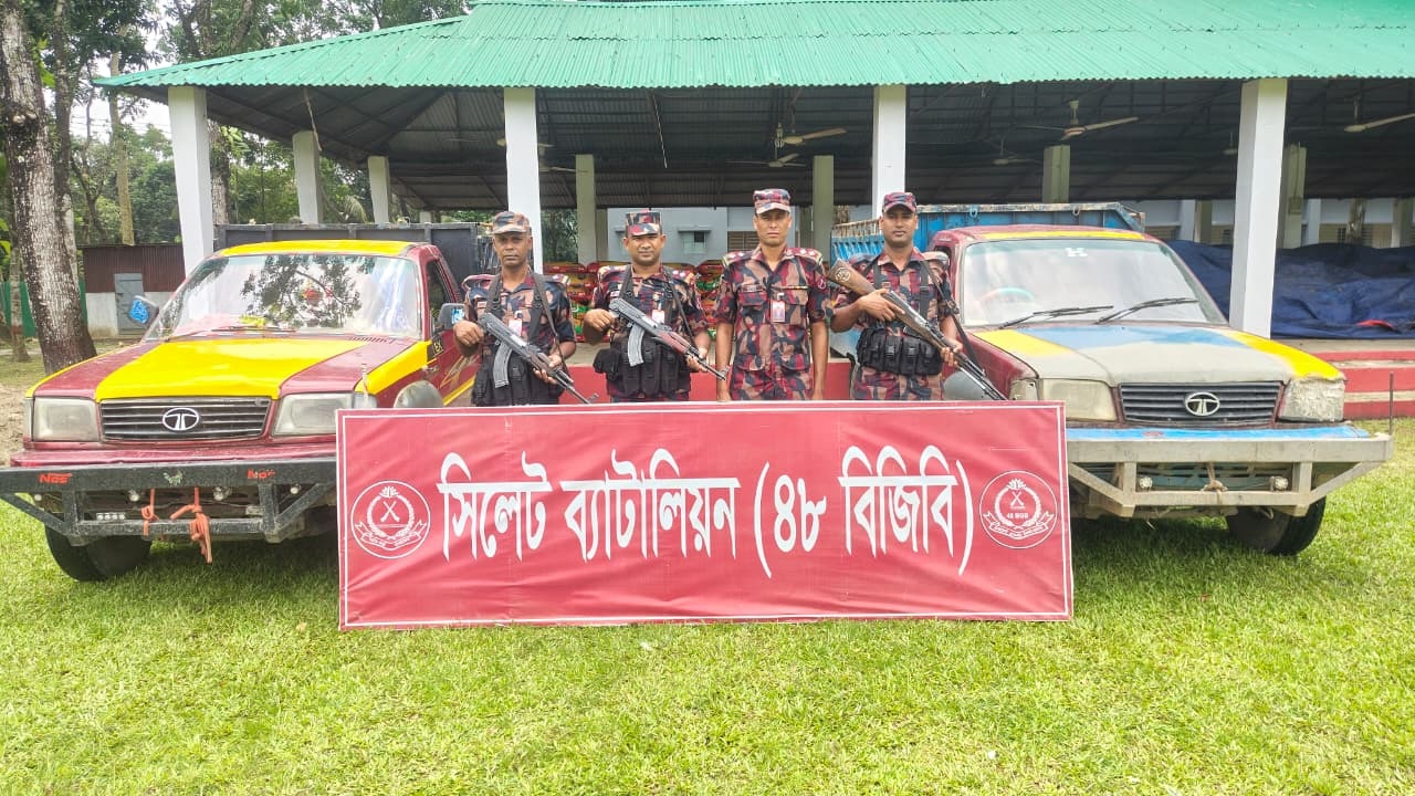 সিলেটে ১ কোটি ৮৫ লাখ টাকার ভারতীয় চোরাই পণ্য জব্দ