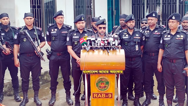 র‌্যাবের সংবাদ সম্মেলন