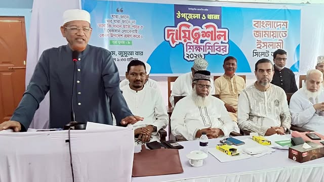 বক্তব্য রাখছেন ড. হামিদুর রহমান আযাদ