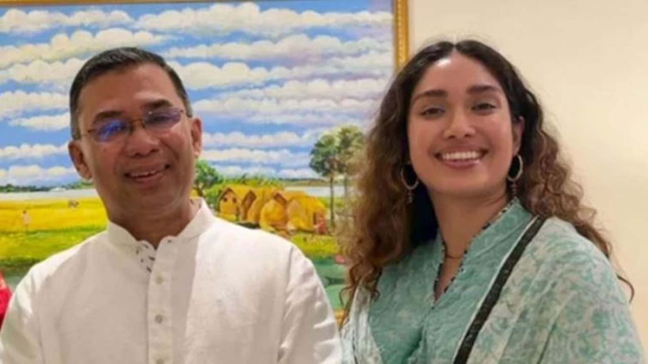 তারেক রহমান ও তার মেয়ে জাইমা রহমান