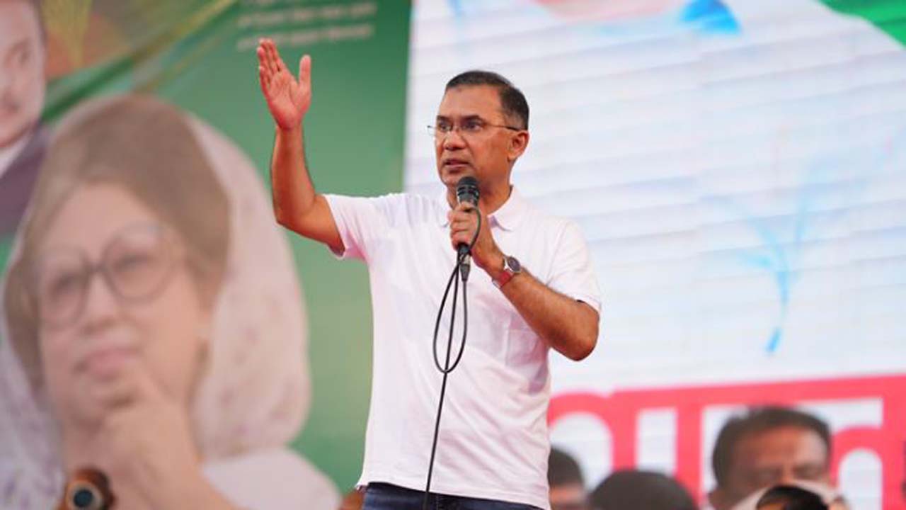 বক্তব্য রাখছেন প্রধানমন্ত্রী তারেক রহমান