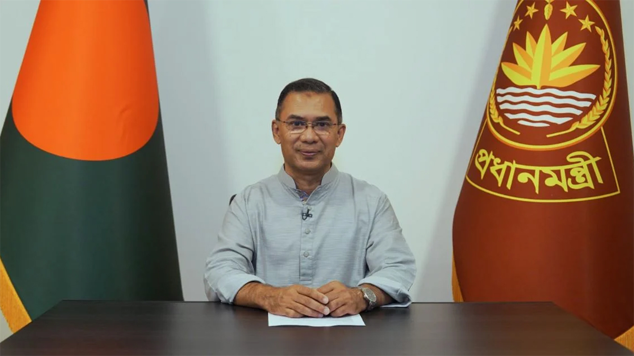 শুক্রবার সন্ধ্যায় টেলিভিশন বার্তায় প্রধানমন্ত্রী তারেক রহমান