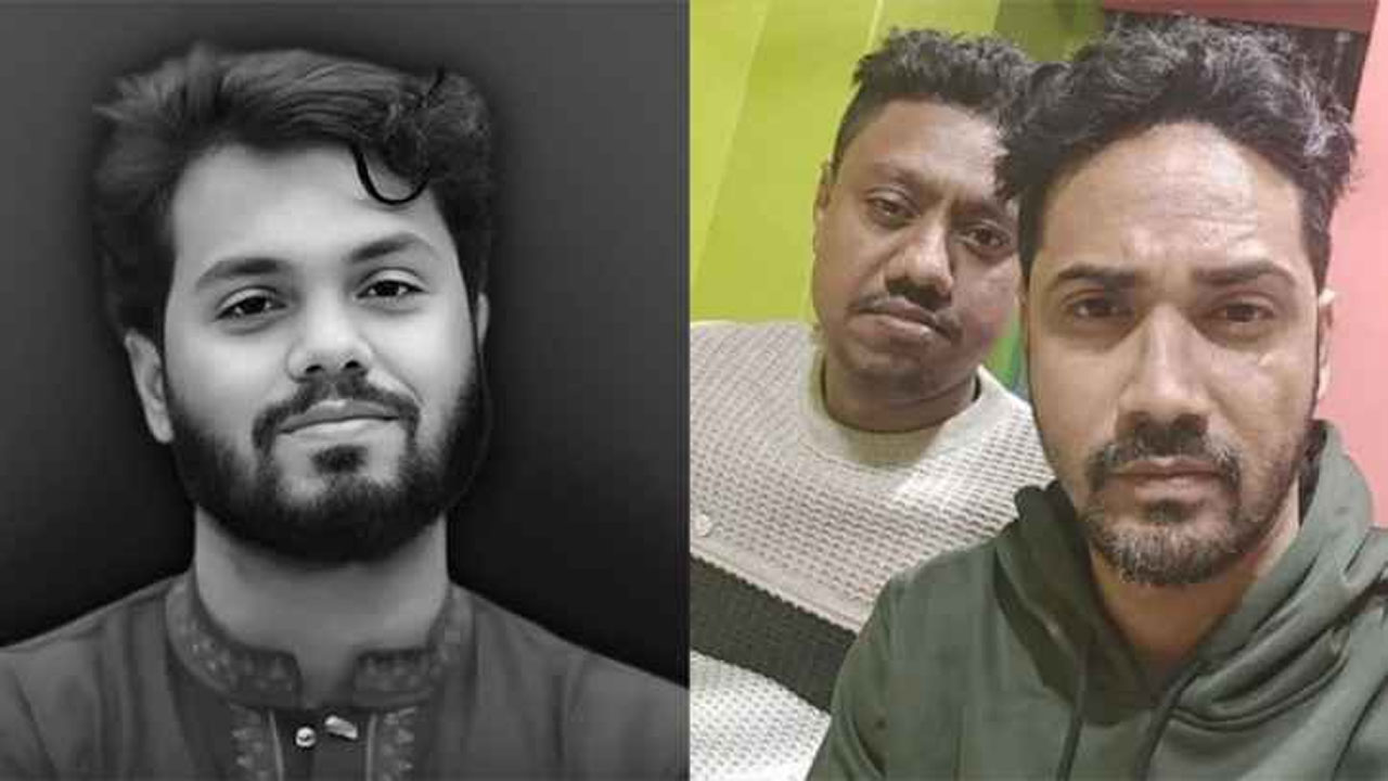ওসমান হাদি ও তাকে হত্যায় অভিযুক্ত ফয়সাল করিম ও তার সহযোগী আলমগীর