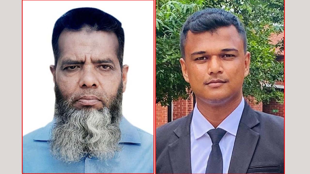 আহ্বায়ক মো: সেলিম রেজা (বাঁয়ে) ও সদস্য সচিব জয়নুল আবেদীন
