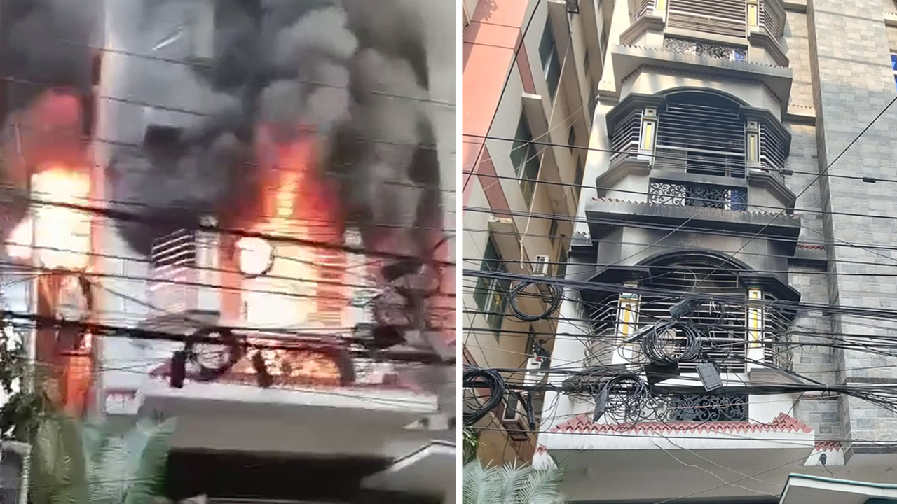 রাজধানীর উত্তরায় একটি সাততলা ভবনের দ্বিতীয় তলার বাসায় আগুন লেগে ছয়জনের মৃত্যু হয়েছে