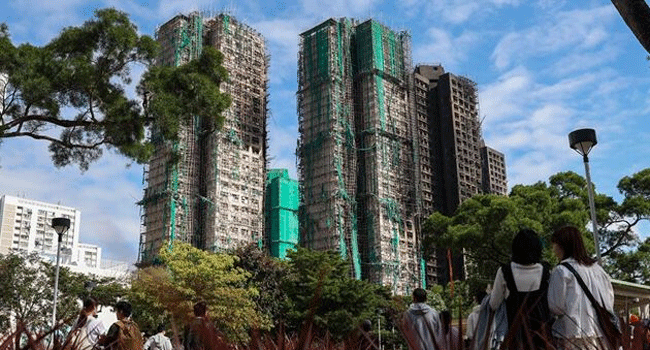 হংকংয়ে অগ্নিকাণ্ডে নিহতের সংখ্যা বেড়ে ১৫৯