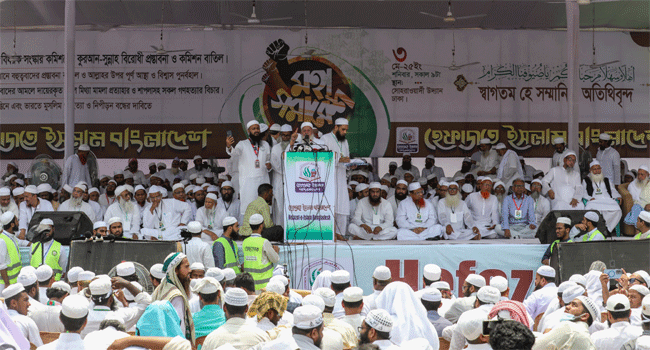 হেফাজতের মহাসমাবেশের চিত্র