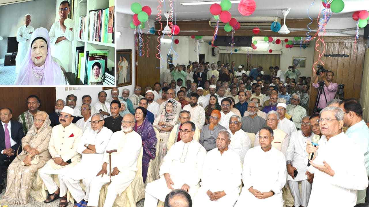 নেতাদের সাথে খালেদা জিয়ার ঈদের শুভেচ্ছা বিনিময়