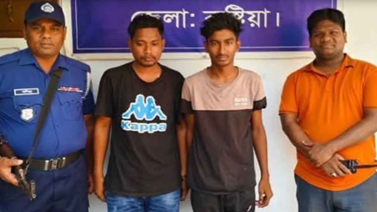 চাচির গোসলের ভিডিও ধারণ করে চাঁদা দাবি, দুই ভাই আটক