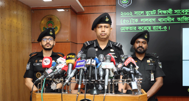 র‌্যাবের ব্রিফিং