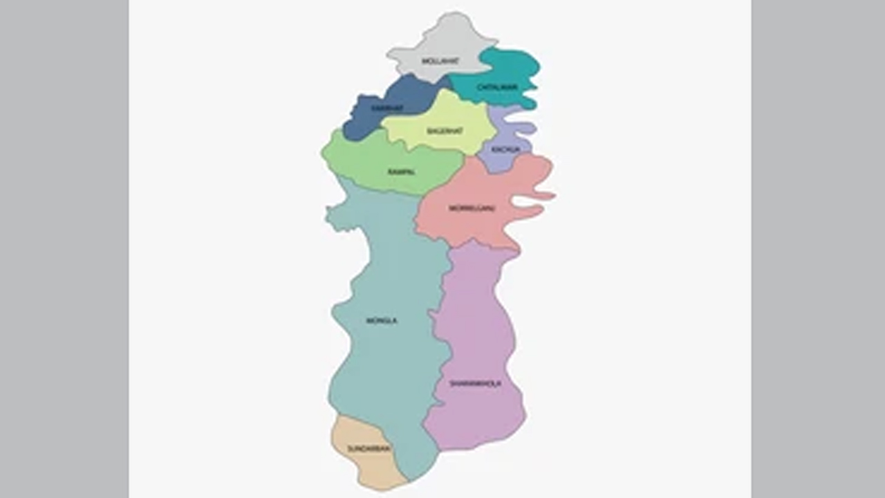 বাগেরহাটের ম্যাপ