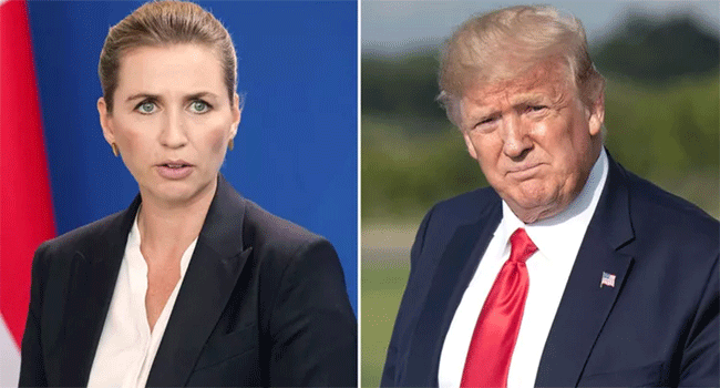 ডেনমার্ক প্রধানমন্ত্রী ও ট্রাম্প