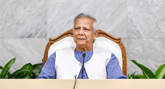 প্রধান উপদেষ্টা ড. মুহাম্মদ ইউনূস