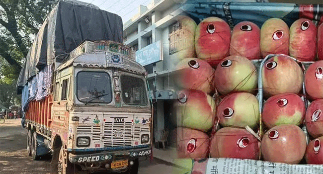 হিলি বন্দর দিয়ে আপেল আমদানি শুরু
