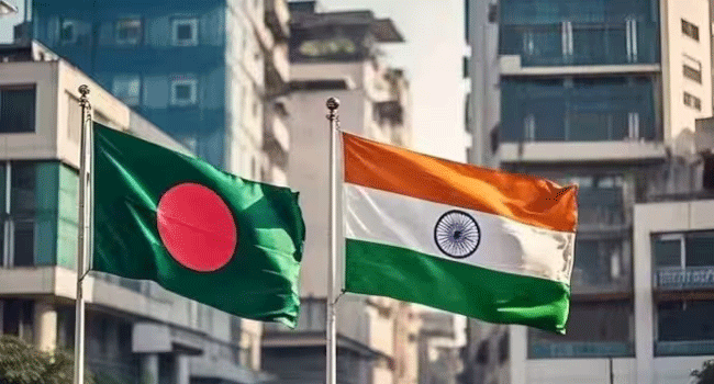 বাংলাদেশ-ভারত পতাকা