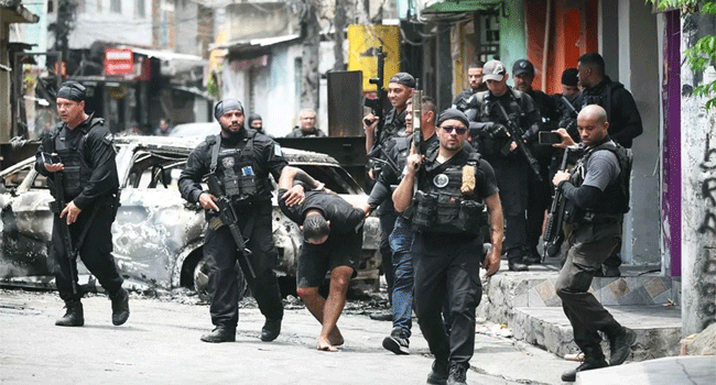 ব্রাজিলে ব্যাপক মাদকবিরোধী অভিযানের পর অন্তত ৪০ লাশ উদ্ধার