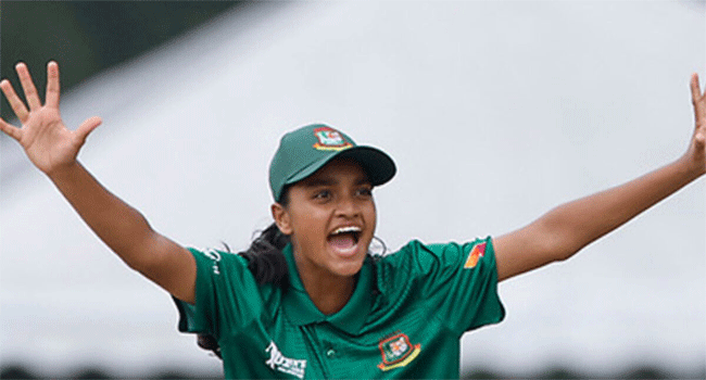 বাংলাদেশের স্পিনার নিশিতা আক্তার নিশি
