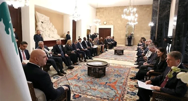 যুদ্ধবিরতি মেনে চলতে ইসরাইলকে চাপ দিতে জাতিসংঘ প্রতিনিধিদলকে আহ্বান লেবাননের