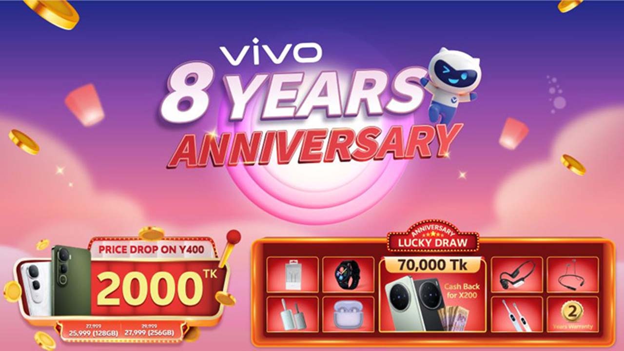 ভিভোর ৮ বছর