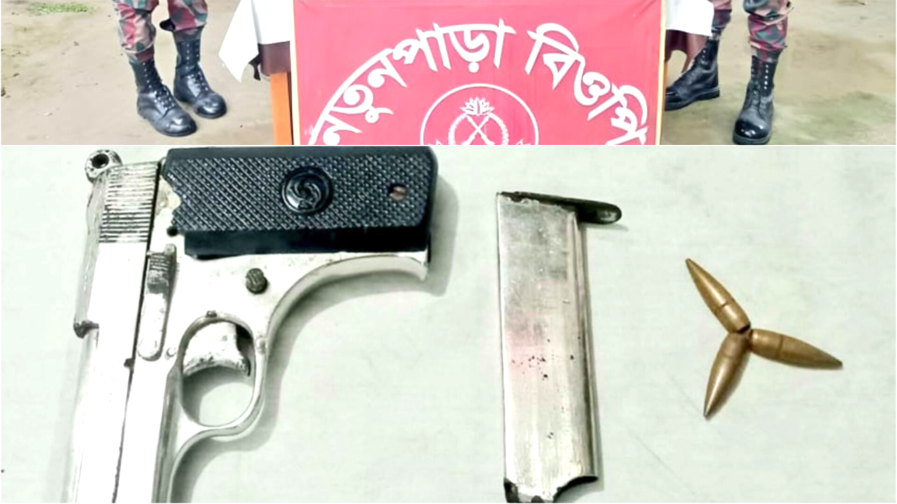 উদ্ধার পরিত্যক্ত অস্ত্র ও গুলি