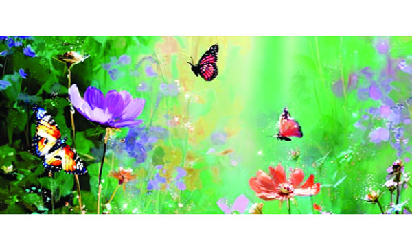 ফুলের বাগানে প্রজাপতি  :  গাজী তারেক আজিজ