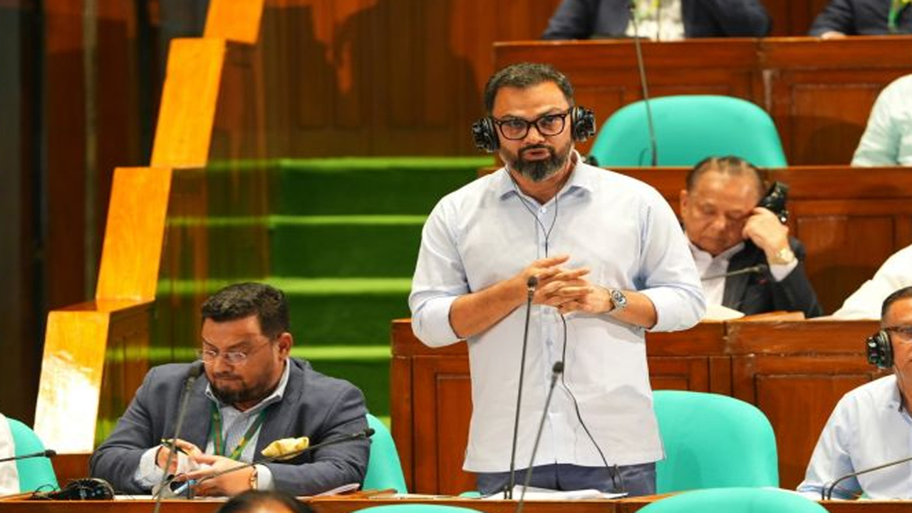 সংসদ অধিবেশনে যুব ও ক্রীড়া প্রতিমন্ত্রী আমিনুল হক