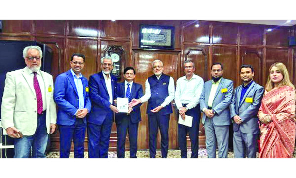 বাংলাদেশ ব্যাংকের গভর্নরের সাথে  রিহ্যাব প্রতিনিধিদলের বৈঠক