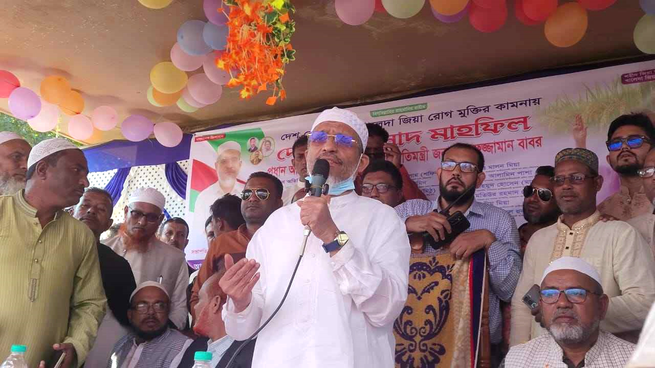 বক্তব্য রাখেন লুৎফুজ্জামান বাবর