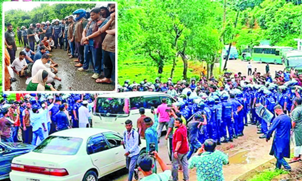 এনসিপির গাড়িবহর শ্রীমঙ্গলে পৌঁছালে পুলিশি বাধার মুখে পড়ে : পিআইডি
