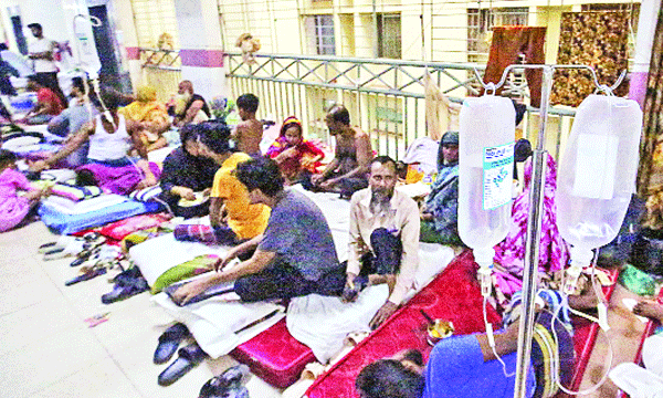 রাজধানীর মুগদা হাসপাতালে বাড়ছে ডেঙ্গু রোগী : নয়া দিগন্ত