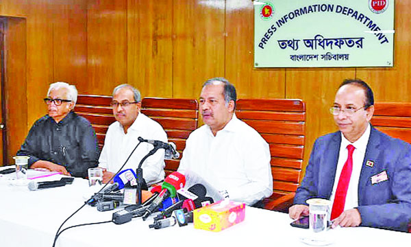সচিবালয়ে সংবাদ সম্মেলনে বক্তব্য রাখেন তথ্যমন্ত্রী জহির উদ্দিন স্বপন  : নয়া দিগন্ত