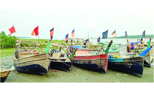 সাগরে যাওয়ার জন্য প্রস্তুত মাছ ধরার ট্রলার : নয়া দিগন্ত