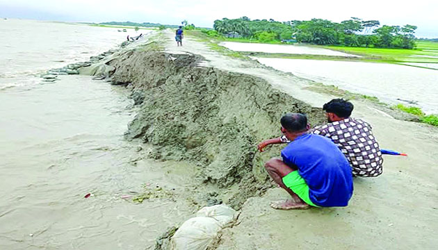 ভাঙনের কবলে উপকূলের বেড়িবাঁধ : নয়া দিগন্ত