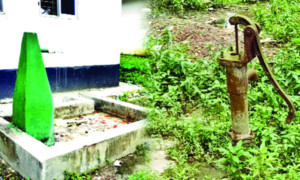 লালমোহন স্বাস্থ্য কমপ্লেক্সের নষ্ট টিউবওয়েল : নয়া দিগন্ত