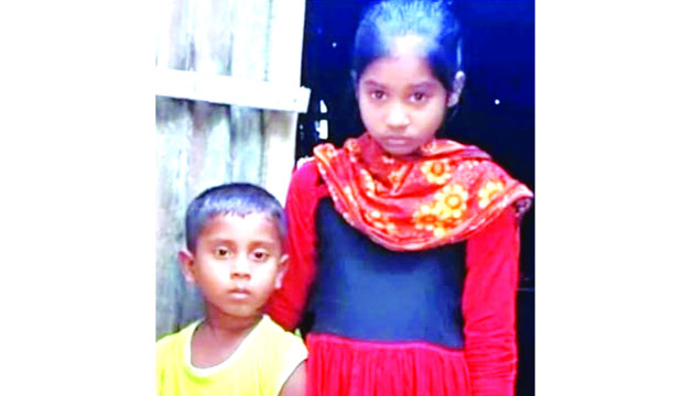 পাবনায় মা-বাবা হারিয়ে অথৈ সাগরে ভাইবোন